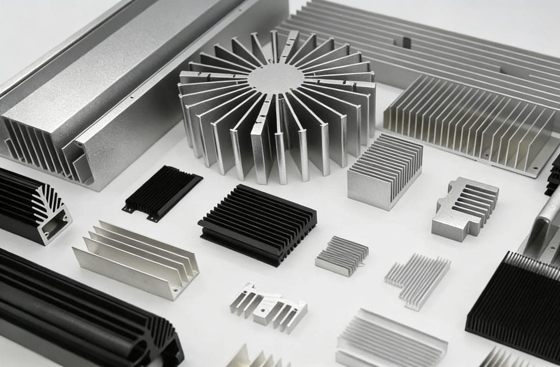Heat sinks — extruded aluminium profile