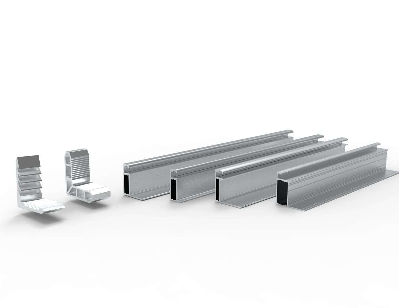 Solar module frames & mounting systems — extruded aluminium profile