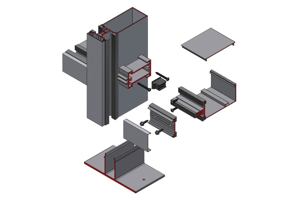 Panel support — Curtain wall profiles application