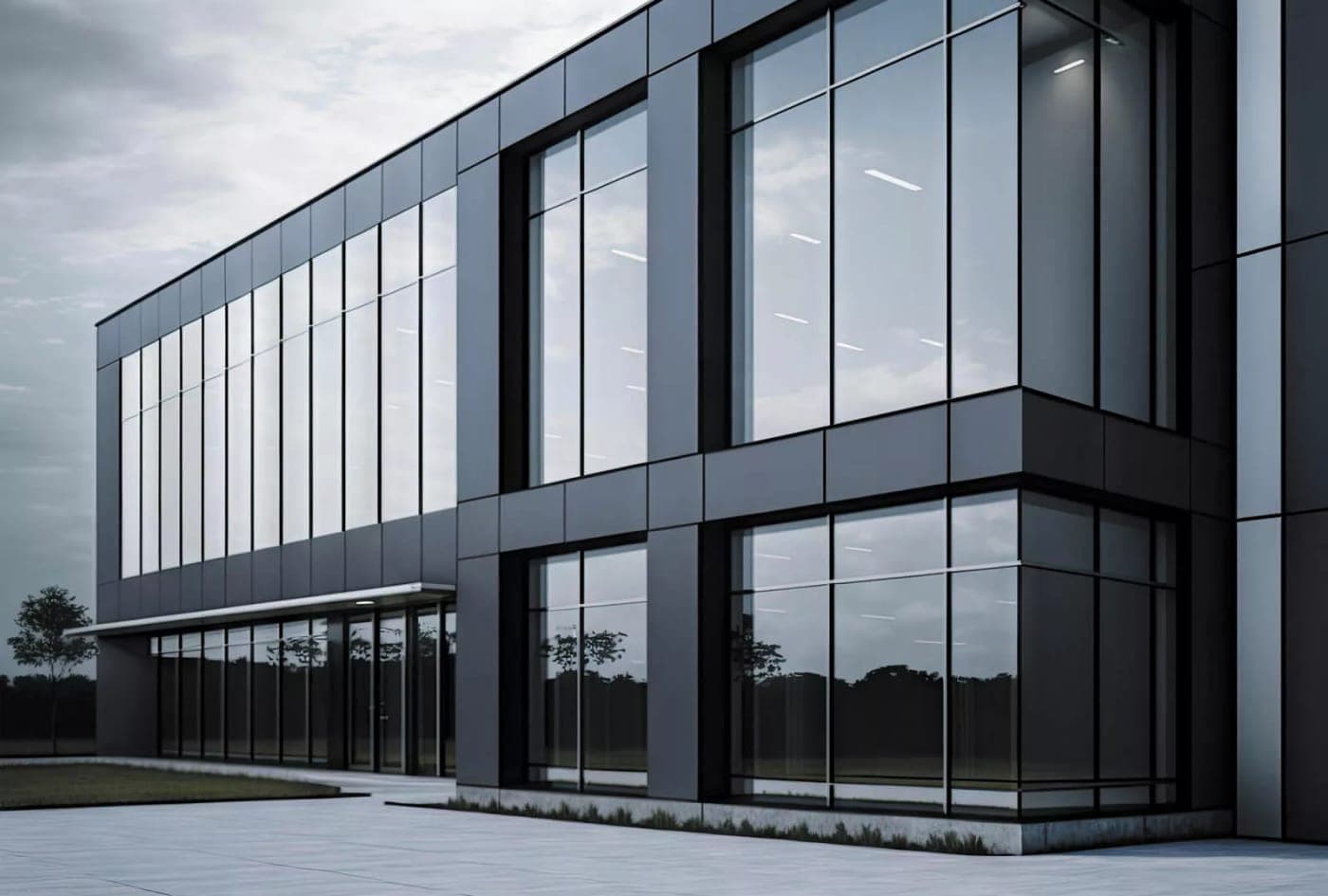 Tower façades — Curtain wall profiles application
