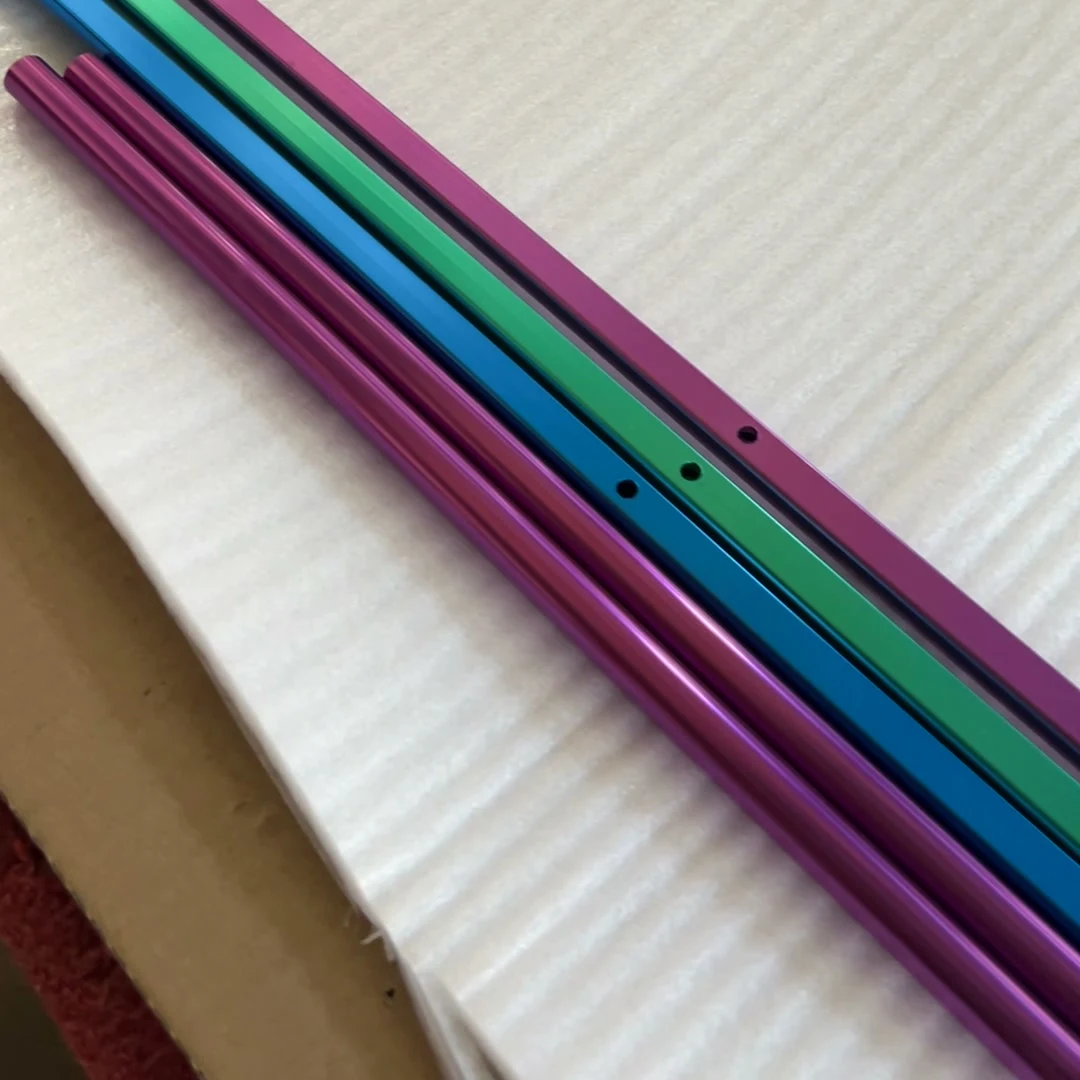 Coloured aluminium samples